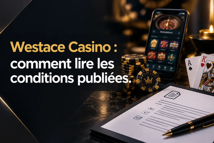 Westace Casino : comment lire les conditions publiées