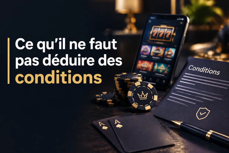 Ce qu’il ne faut pas déduire des conditions